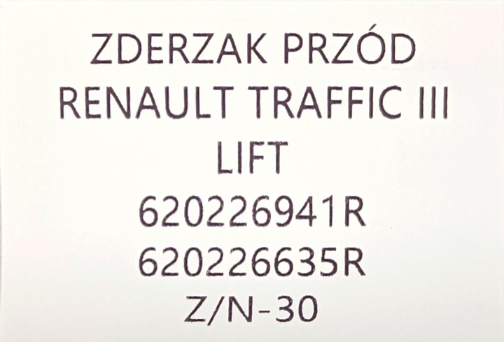 фото №13, Новий оригінальний бампер перед renault trafic iii рестайлінг trafic iv 2021-