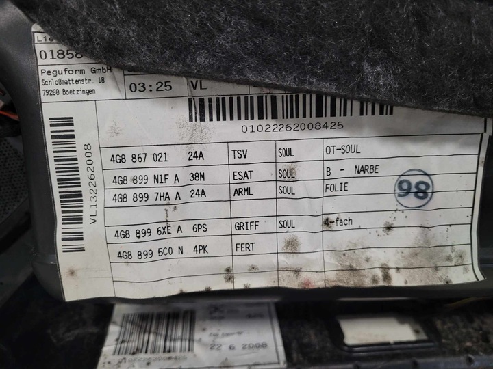 фото №10, Боковина двері праві перед audi a7 4g 2014 4g8867021