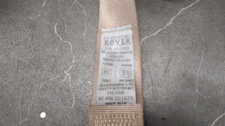 фото №10, Evb103080 pas безопасности правое зад rover 800 k