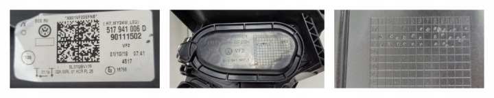 фото №16, Фара передня права (права фара, головне світло) перед h7 led vw golf sportsvan рестайлінг 2017- 517941006d