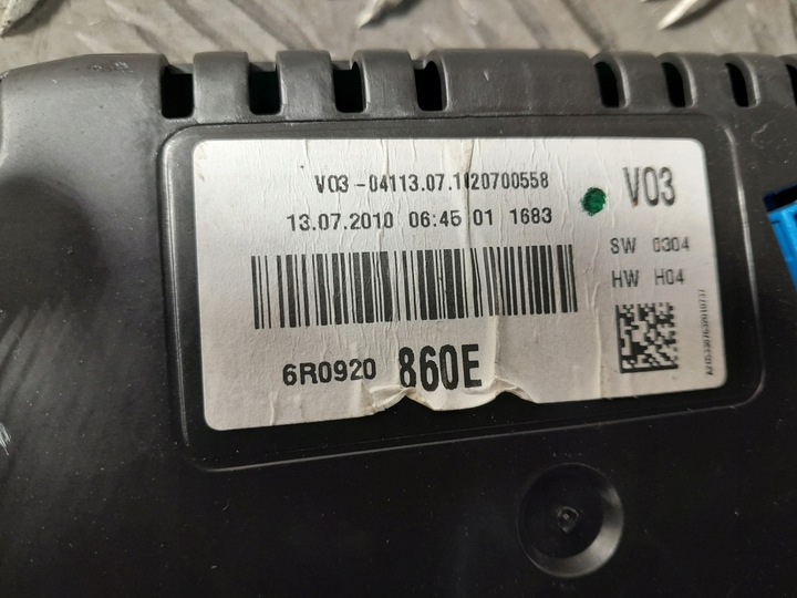 фото №5, Vw polo 6r спидометр приборы 6r0920860e