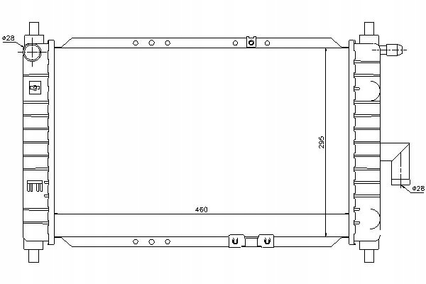фото №2, Радіаторів двигуна daewoo matiz 0.8/1.0 09.98- niss