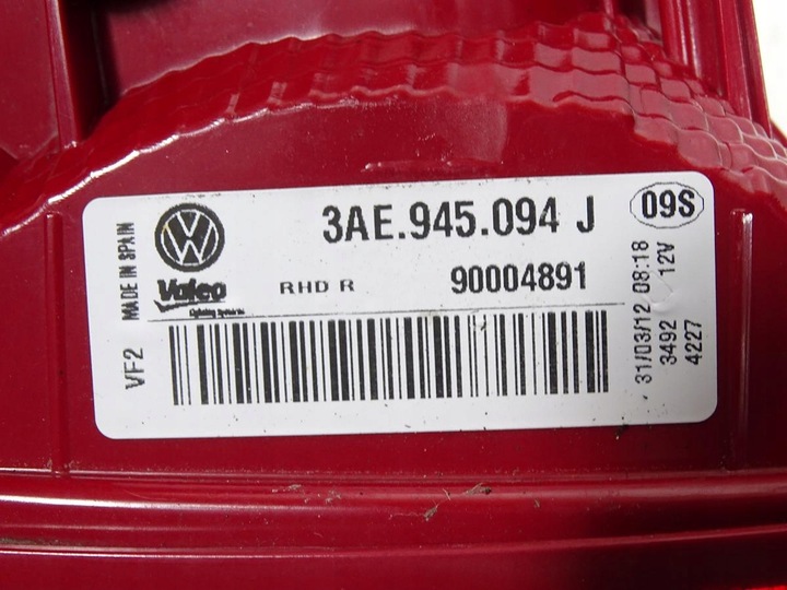 фото №7, Лампа правий зад права задня w кришка багажника vw passat b7 3aa sedan 10-14