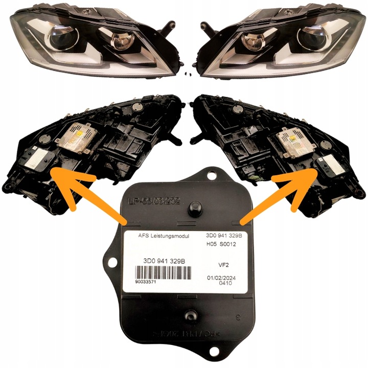 фото №2, Модуль блок управления поворота лампа afs do vw golf 7 passat b7 audi q5 3d0941329b