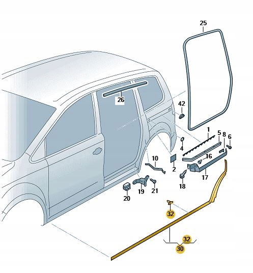 фото №1, Нова оригінальна прокладка 7n0809875e
