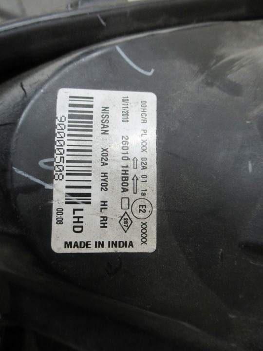 фото №7, Фара лампа права nissan micra k13 10-