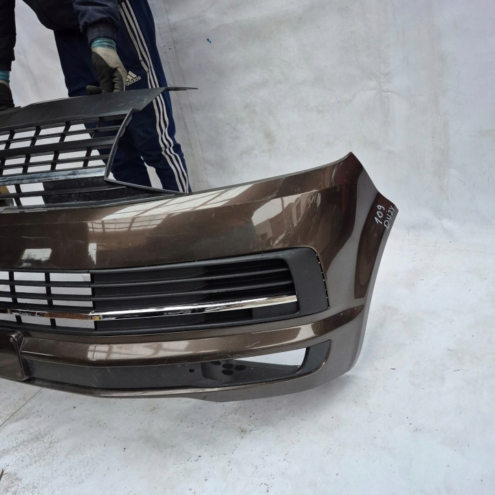 фото №8, Vw t6 multivan 7e0 15- бампер перед передний решётка радиатора