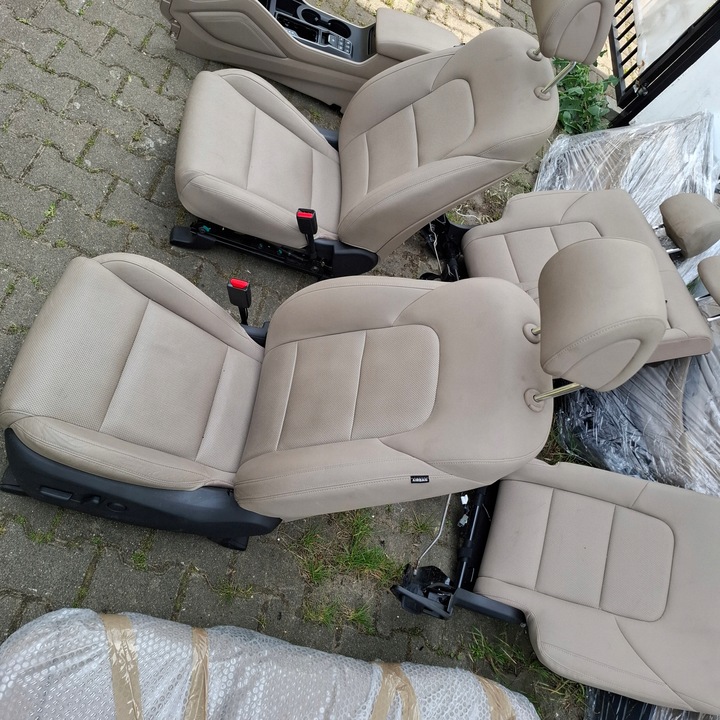 фото №16, Hyundai tucson ii 2 iii 3 15-20 комплект сидінь шкіра бежевий супер стан