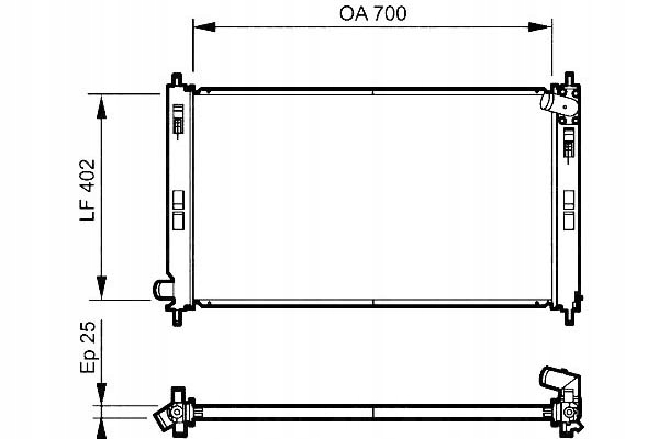 фото №2, Valeo радіаторів двигуна citroen c-crosser c-crosse