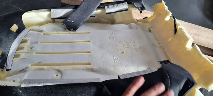 фото №10, Q5 80a обшивка сидіння правий перед підігрів килимок sport sline шкіра матеріал