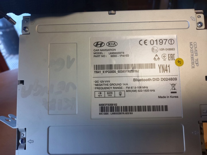 фото №5, Радіо навігація kia venga 2016r 96560-1p401ed