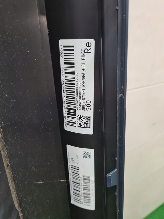 фото №5, Bmw 3 g20 планка накладка порогова права м-пакет w37