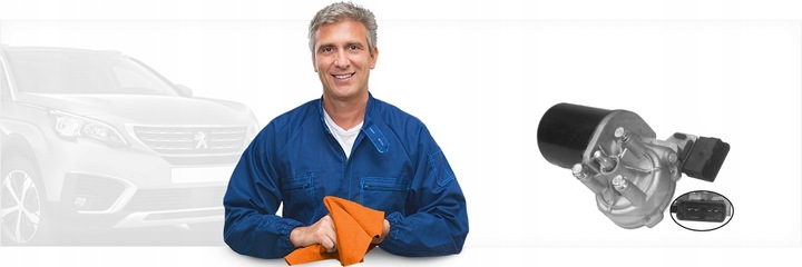 фото №2, Двигунчик двірники перед peugeot 206