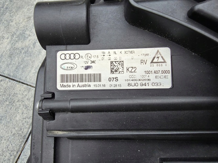 фото №13, Audi q3 rsq3 8u0 8u рестайлінг лампи перед повний led динамічний 8u0941033 8u0941034