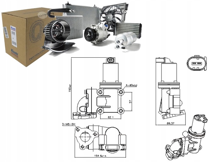 фото №1, Клапан egr kia sorento i 2.5d 08.02-12.11 nissens