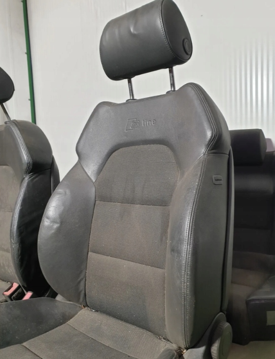 фото №9, Audi a6 c6 sedan сиденья пассажира правый перед s-line pół кожа з підігрівом