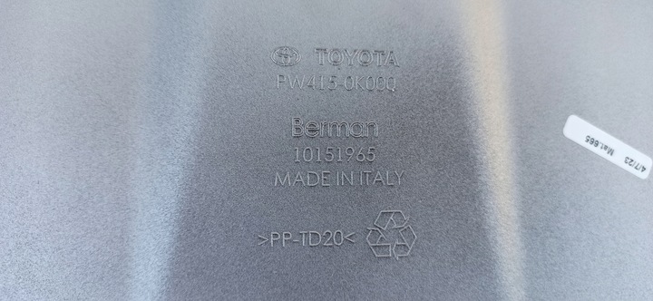 фото №14, Toyota hilux 8 viii 2015- спойлер накладка бампера перед pw415-0k000