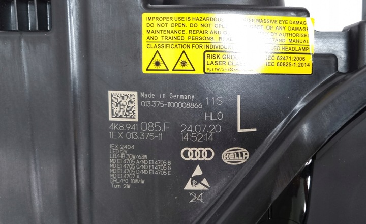 фото №13, Лампа laser левая audi a7 4k8 s7 4k8941085f