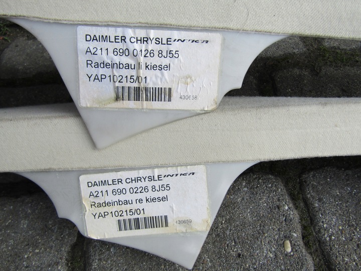 фото №14, 1 mercedes w211 02-06 sedan диван задня шкіра кремовий