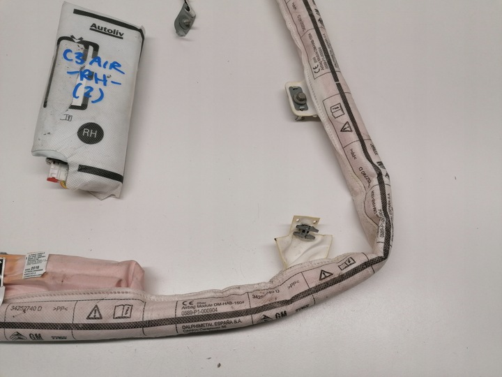 фото №6, Citroen c3 aircross шторка права подушка сидіння подушка безпеки оригінал 2017-