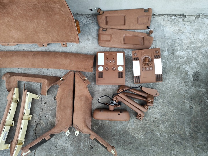 фото №9, Audi a8 d3 стеля амаретто комплект алькантара