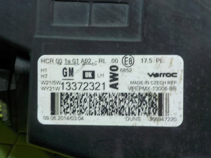 фото №7, Opel meriva b рестайлинг 1.4 b 15r 5d фара левая перед 13372321 366947220