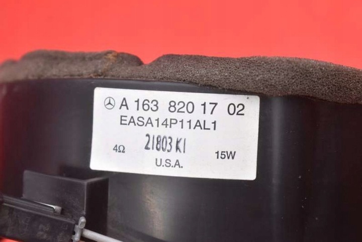 фото №11, Динамік лівий зад a1638201702 mercedes ml w163 01-05