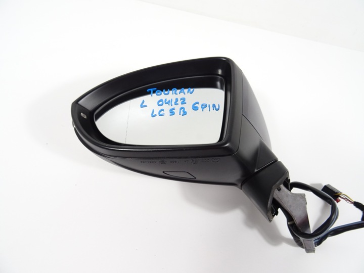 фото №13, Vw touran iii 5ta дзеркало ліві lc5b 6pin