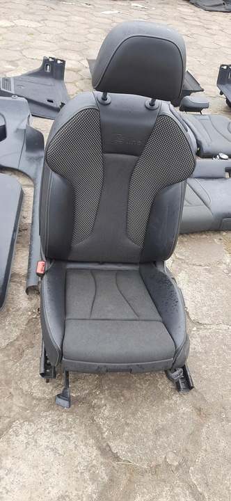 фото №8, Комплект сиденья диван обшивки s-line pół кожа 3d англичанин uk audi a3 8v