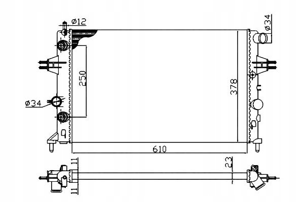фото №2, Радиаторов opel astra f g 1,6-1,8 98- nrf