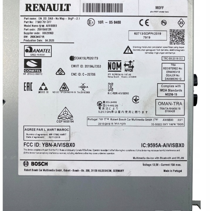 фото №9, Магнитола магнитола renault smart 259150872r