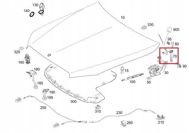 фото №2, Mercedes c-klasa w205 патрон / заряд піротехнічний капота оригінальний номер