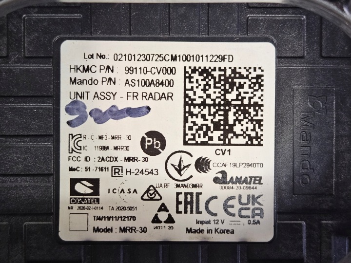 фото №9, Датчик датчик радар дистроник kia ev6 ev 6 99110 cv000 / 99110cv000