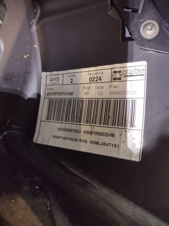фото №14, Панель раздаточная air bag seat toledo iii