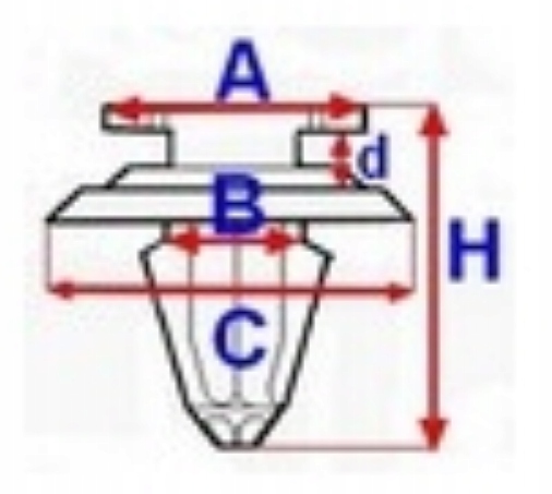фото №2, Клипса клипса обивочная vw sharan, transporter [1