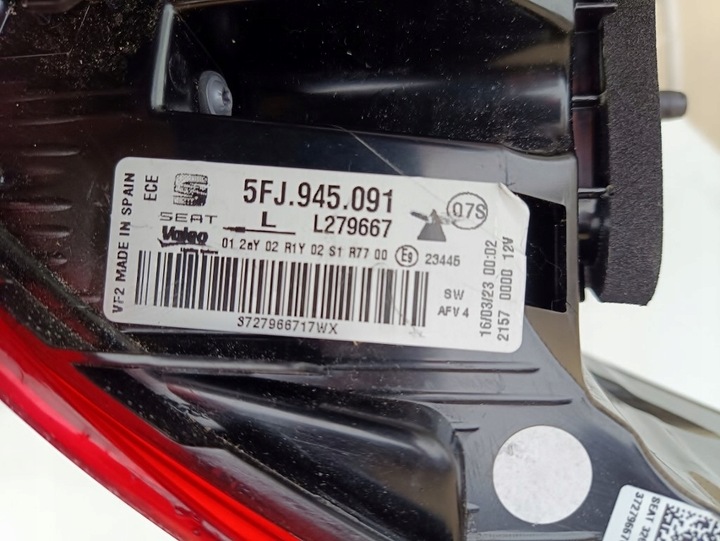 фото №9, Лампа зад права seat tarraco 5fj945096 кришка