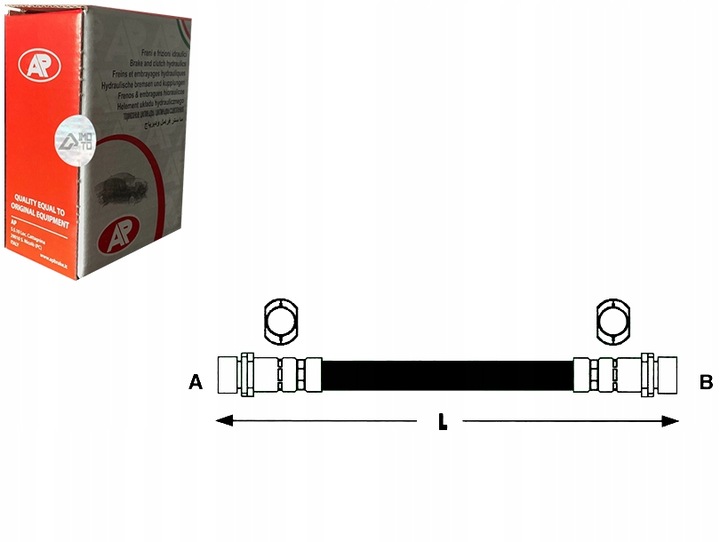 фото №1, Ap шланг тормозной ford mondeo i 1.8 td gbp