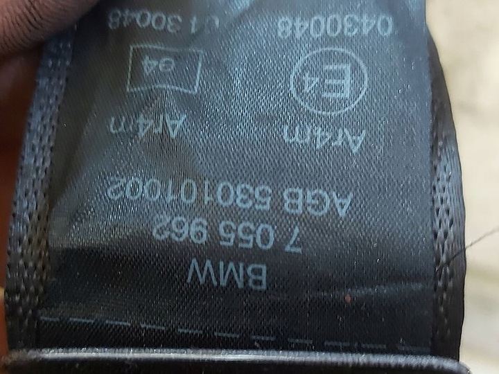 фото №7, Pas безпеки правий зад задній 7055962 mini r50, r52, r53 cooper one