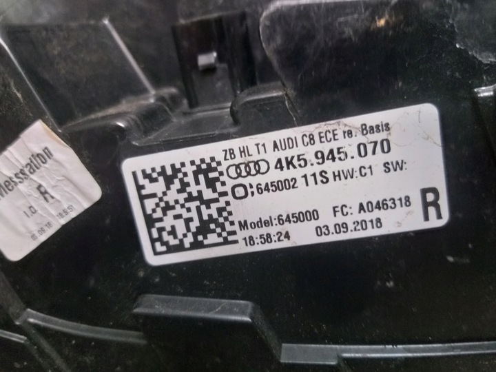 фото №11, Лампа лампы зад audi a6 c8 sedan led