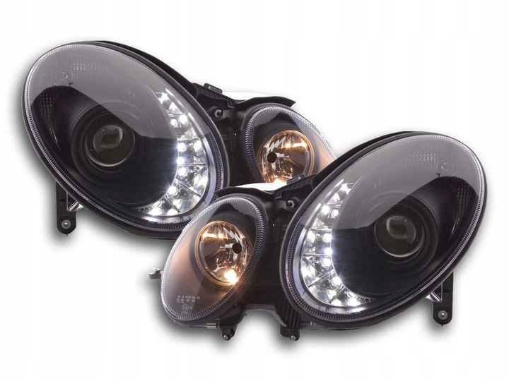 фото №1, Лампы перед daylight led mercedes w211 02-06 чёрный