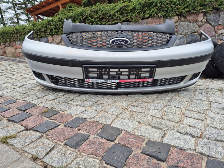 фото №11, Бампер перед переднее комплектный противотуманные фары ford galaxy mk1 рестайлинг серебряный pdc