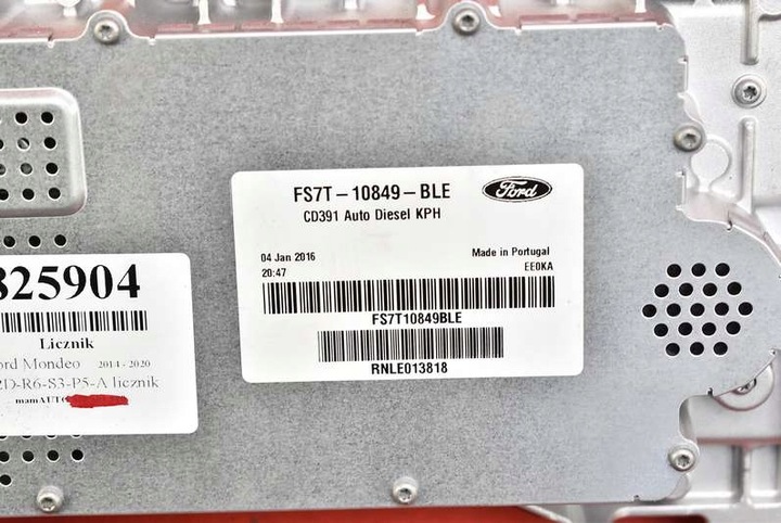 фото №8, Спидометр приборы автомат eu fs7t-10849-ble ford mondeo mk5 2.0 tdci 150 km