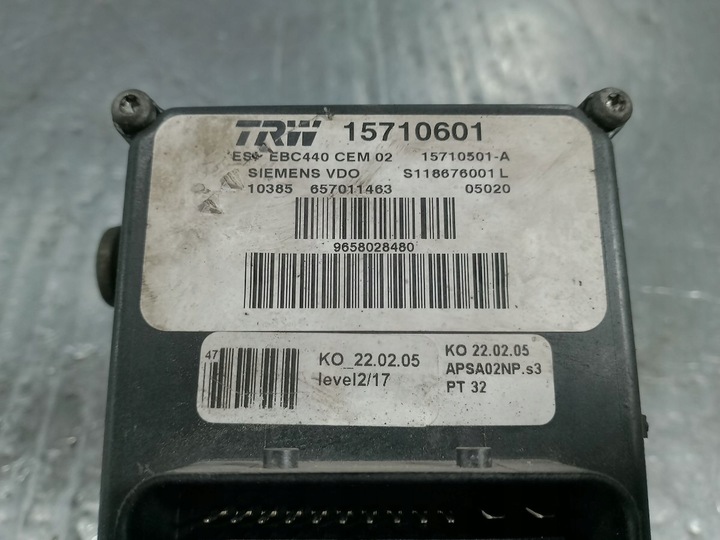 фото №7, Насос abs peugeot 407 9658028480 15710501-a s118676001 2.0 hdi