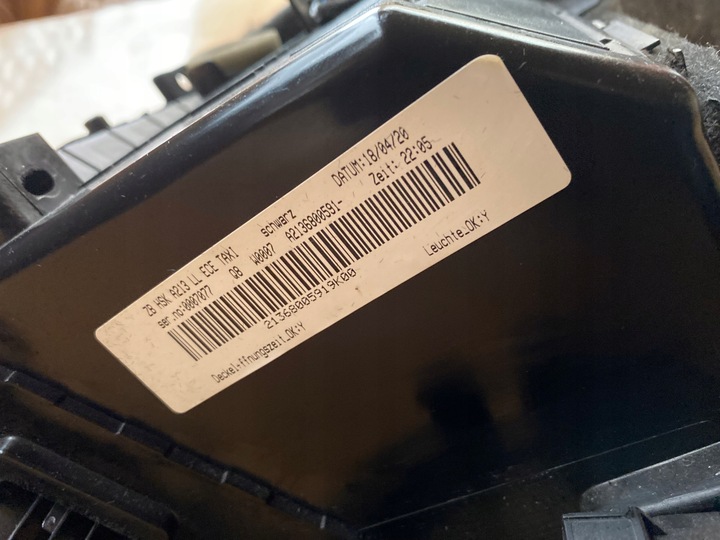 фото №12, Хороший бардачок пассажира mercedes w213 2018r e-klasa a2136800091 тайник