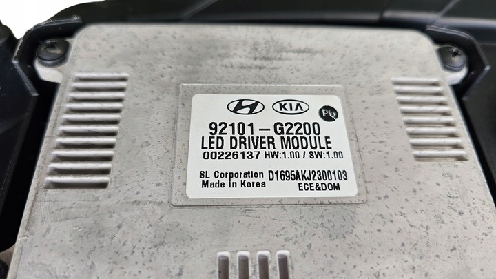 фото №16, Лампа правая перед led hyundai ioniq 92101-g2200