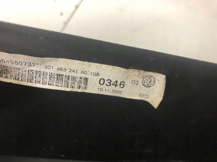 фото №7, Тунель середній vw passat b6 3c1863241