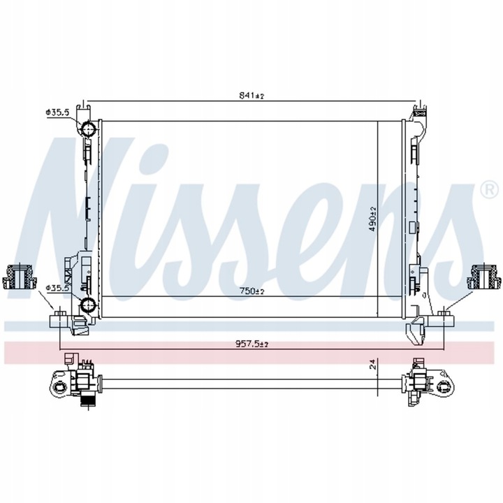 фото №1, Радіаторів води nissens 630803