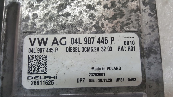фото №9, Комп'ютер блок керування двигуном (ecu) vw crafter man tge 04l907445p демонтаж