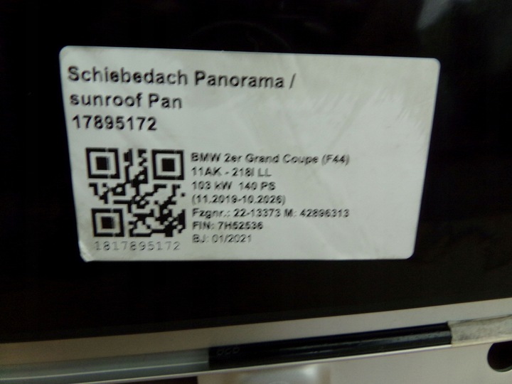 фото №10, Bmw f44 люк 9466553