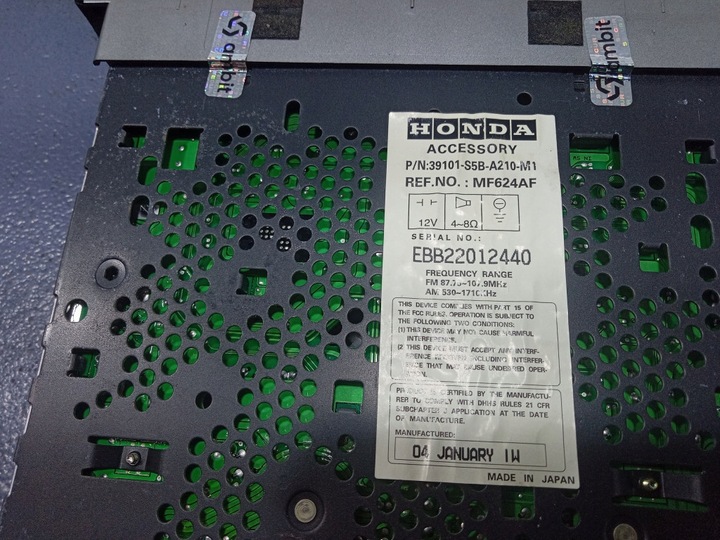 фото №5, Honda civic vii радио cd заводские oem 39101-s5b-a210